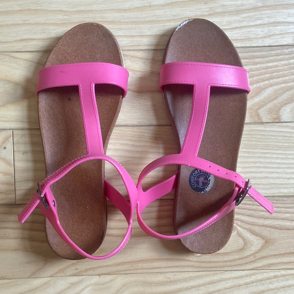 Pink Sandals Size 7